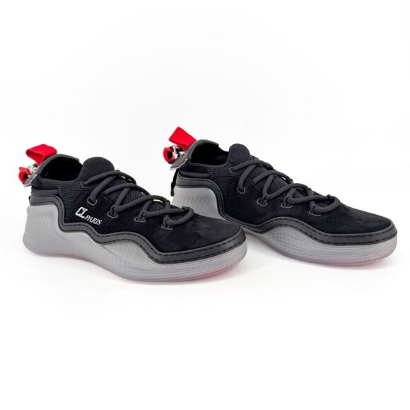 Christian Louboutin Arpoador Black Suede Sock Sneakers Size 39 US 9 Women's - Picture 1 of 16